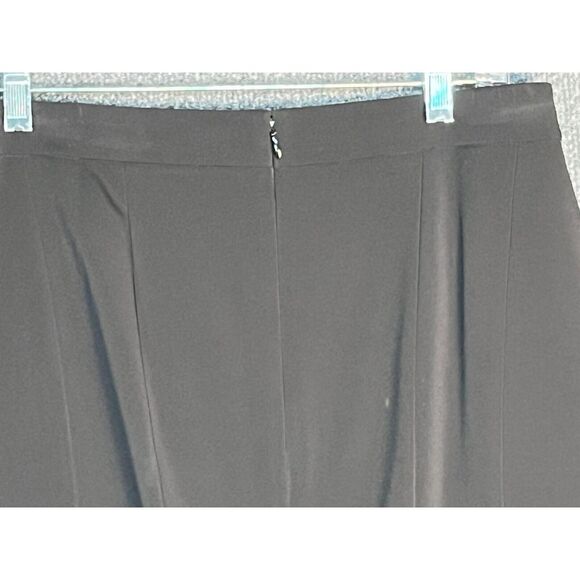 Ann Taylor Petite Mini Pencil Skirt High Waisted Slit Pleated Black Womens Sz 8P - Picture 6 of 12